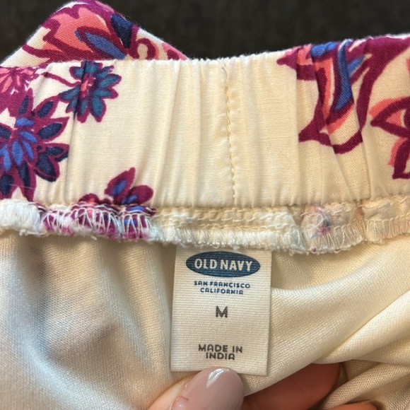 Old Navy Ivory Flower Print Off Shoulder Midi Dress size M - Picture 5 of 6